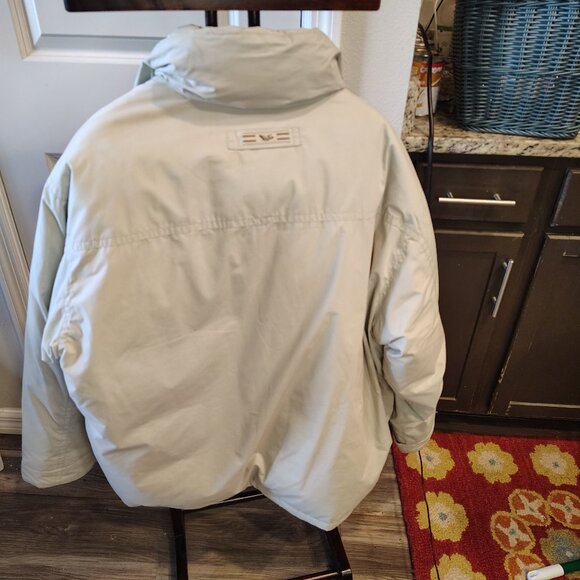 Vintage Triple FAT Goose Navy Blue Down Puffer Parka Jacket Men's Size Medium - Picture 2 of 10